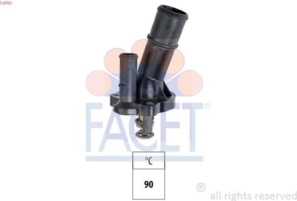 Thermostat, coolant Made in Italy - OE Equivalent 7.8751
