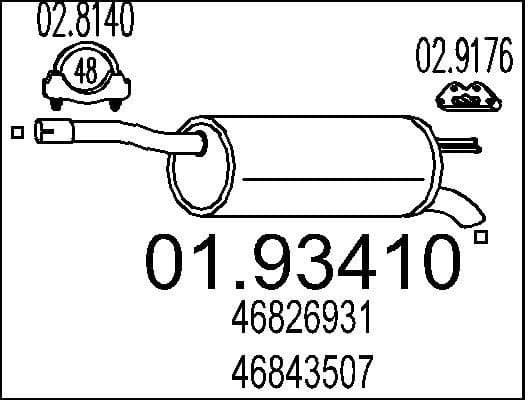 Rear Muffler 01.93410