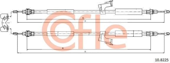 Cable Pull, parking brake 92.10.8225