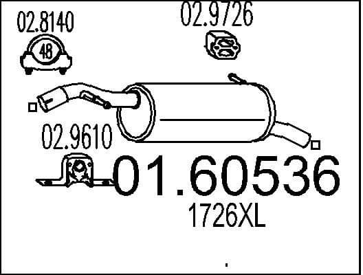 Rear Muffler 01.60536