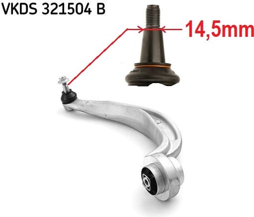 Arm front suspension VKDS 321504 B