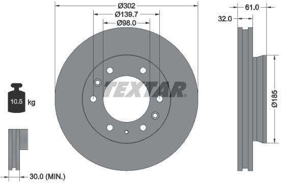 Brake Disc PRO 92253403