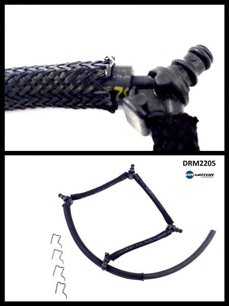 Hose fuel overflow, return DRM2205
