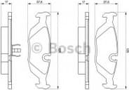Brake Pad Set, disc brake 0986466751