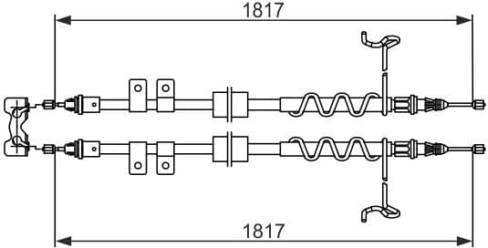 Cable Pull, parking brake 1 987 482 776