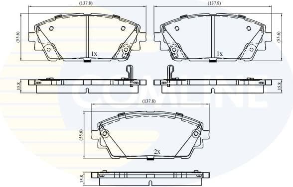 Brake Pad Set, disc brake CBP32856
