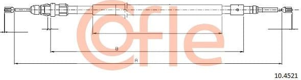 Cable Pull, parking brake 92.10.4521