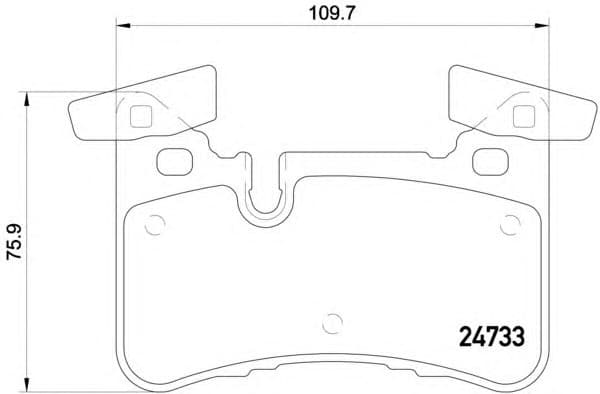 Brake Pad Set, disc brake PRIME LINE P50110