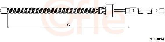 Cable Pull, parking brake 92.1.FD014