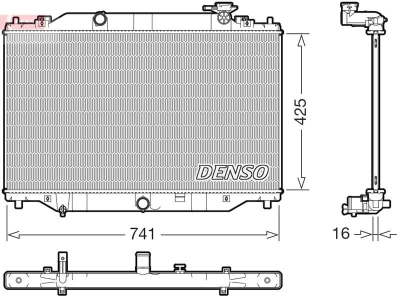 Radiator, engine cooling DRM44053
