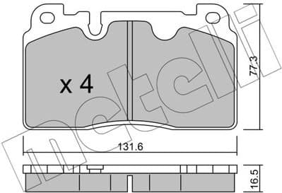 Brake Pad Set, disc brake 22-0979-0