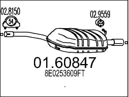 Rear Muffler 01.60847