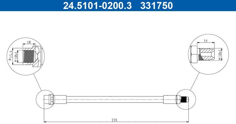 Brake Hose 24.5101-0200.3