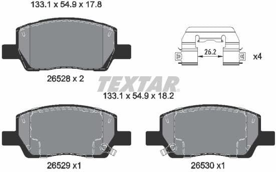 Brake Pad Set, disc brake 2652801