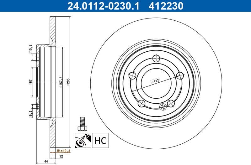 Brake Disc 24.0112-0230.1