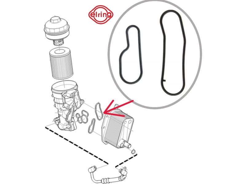 Gasket oil cooler 113.300