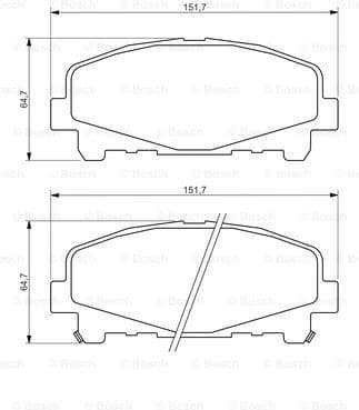 Brake Pad Set, disc brake 0986494382