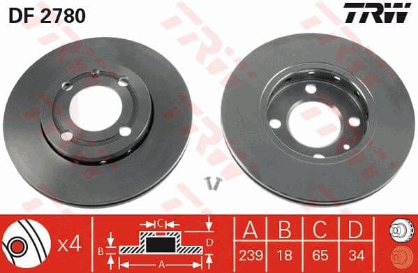 Brake Disc DF2780