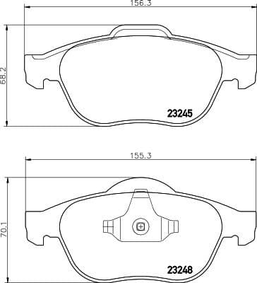 Brake Pad Set, disc brake 8DB 355 009-111