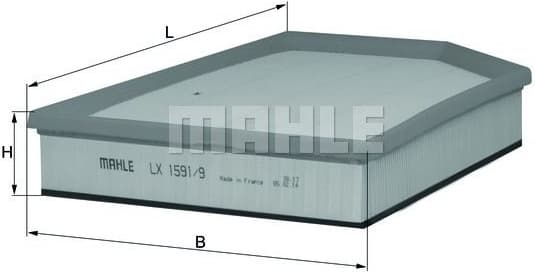 Filter air LX1591/9