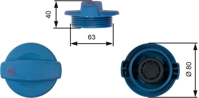Cap, coolant tank RC237