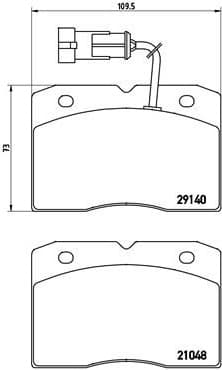 Brake Pad Set, disc brake PRIME LINE PA6020