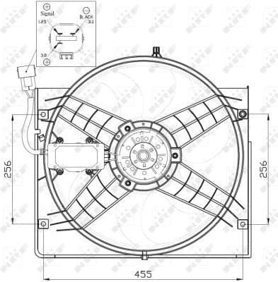 Fan, engine cooling 47442