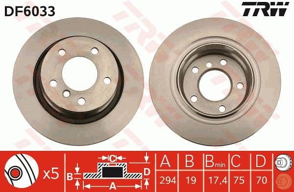 Brake Disc DF6033