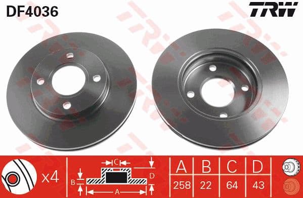 Brake Disc DF4036