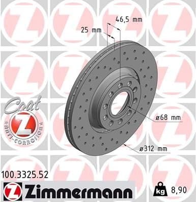 Brake Disc SPORT BRAKE DISC Z 100.3325.52