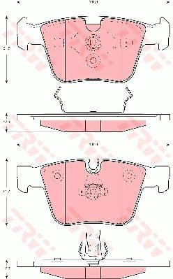 Brake Pad Set, disc brake GDB1675