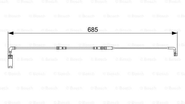 Warning Contact, brake pad wear 1987473003