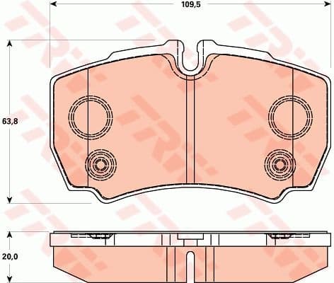 Brake Pad Set, disc brake COTEC GDB1901