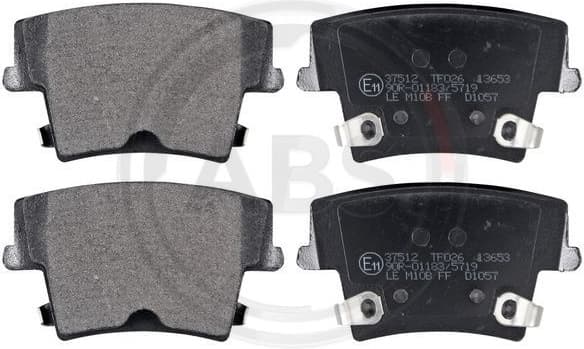 Brake Pad Set, disc brake 37512