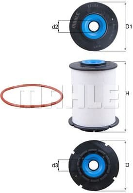 Filter diesel fuel KX404D