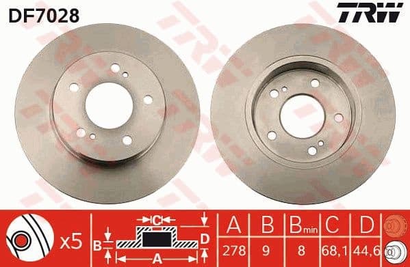 Brake Disc DF7028