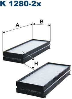 Filter, cabin air K1280-2X