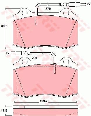 Brake Pad Set, disc brake GDB1359
