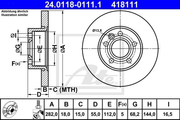 Brake Disc 24.0118-0111.1