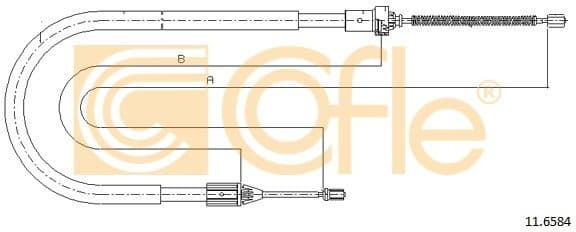 Cable Pull, parking brake 11.6584