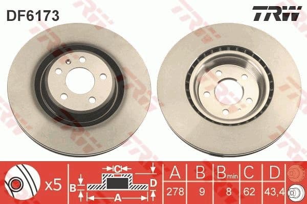 Brake Disc DF6173