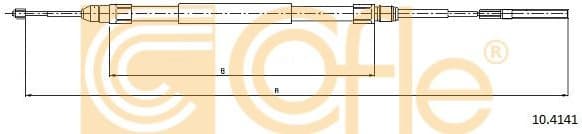 Cable Pull, parking brake 10.4141