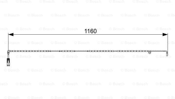 Warning Contact, brake pad wear 1987473055