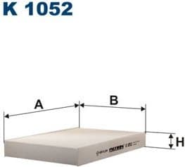 Filter, cabin air K1052