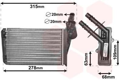 Heat Exchanger, interior heating 43006228