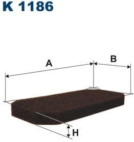 Filter, cabin air K1186