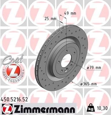Brake Disc SPORT BRAKE DISC Z 450.5216.52