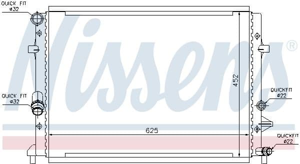 Radiator, engine cooling 65295