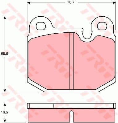 Brake Pad Set, disc brake GDB654