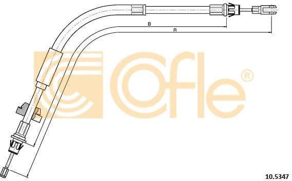 Cable Pull, parking brake 10.5347